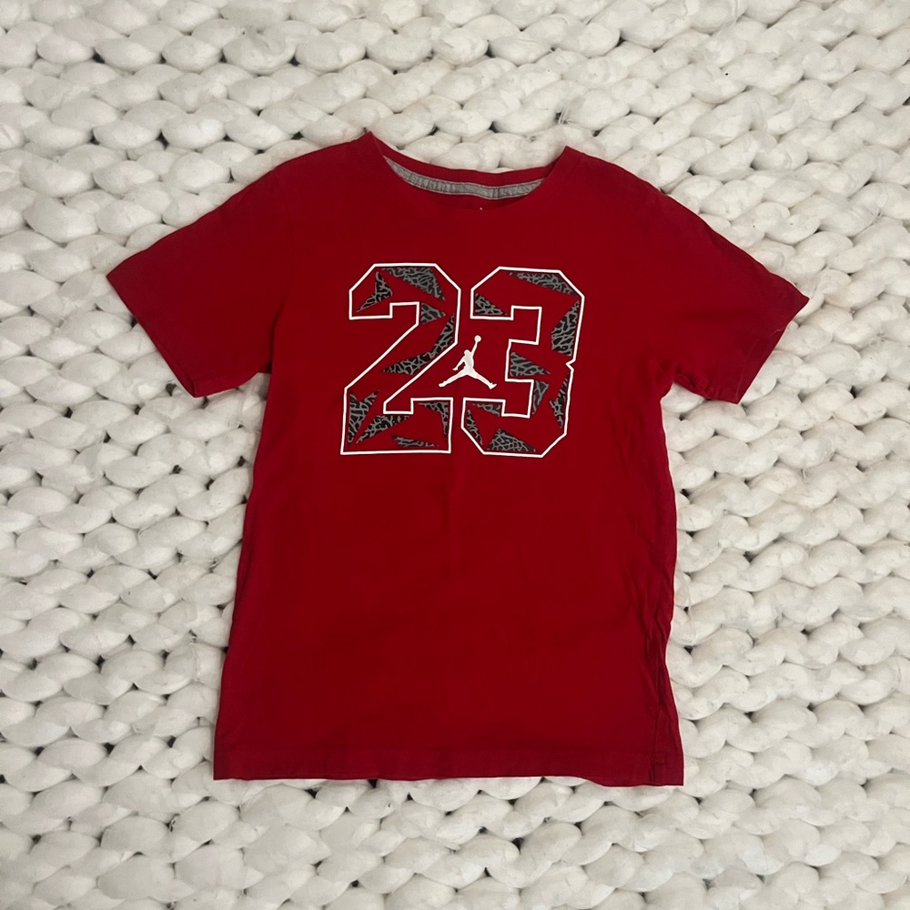 Kids Red Jordan Graphic 23 Tee